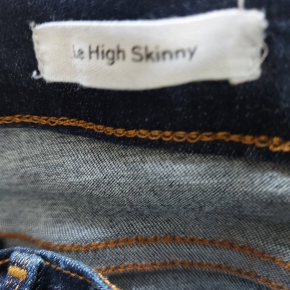 FRAMELe High Skinny Raw Edge Slit Rivet Jeans - Picture 11 of 13